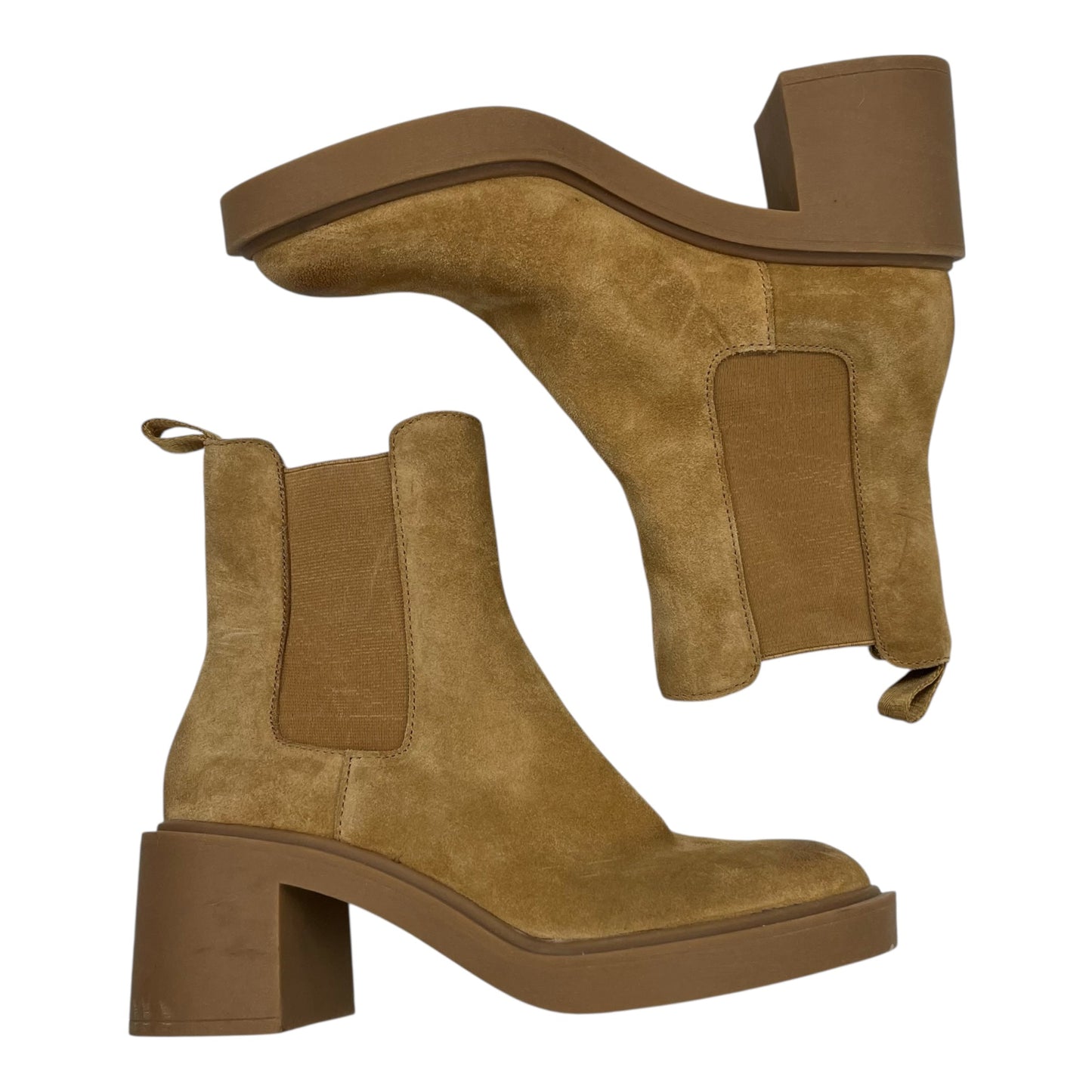 Boots Ankle Heels By Dolce Vita In Brown, Size:7