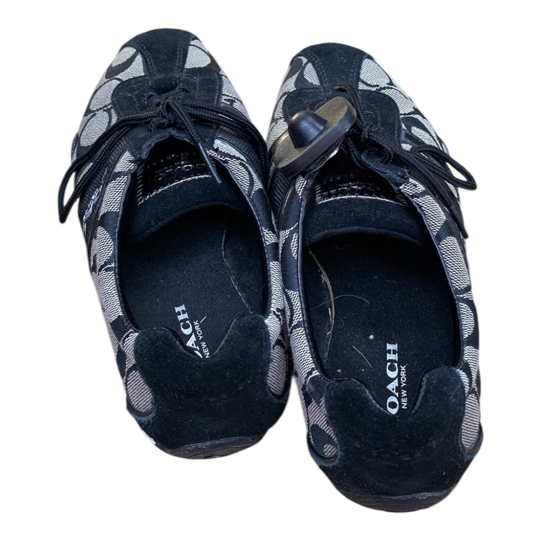 Shoes Designer By Coach In Black & Grey, Size:7.5