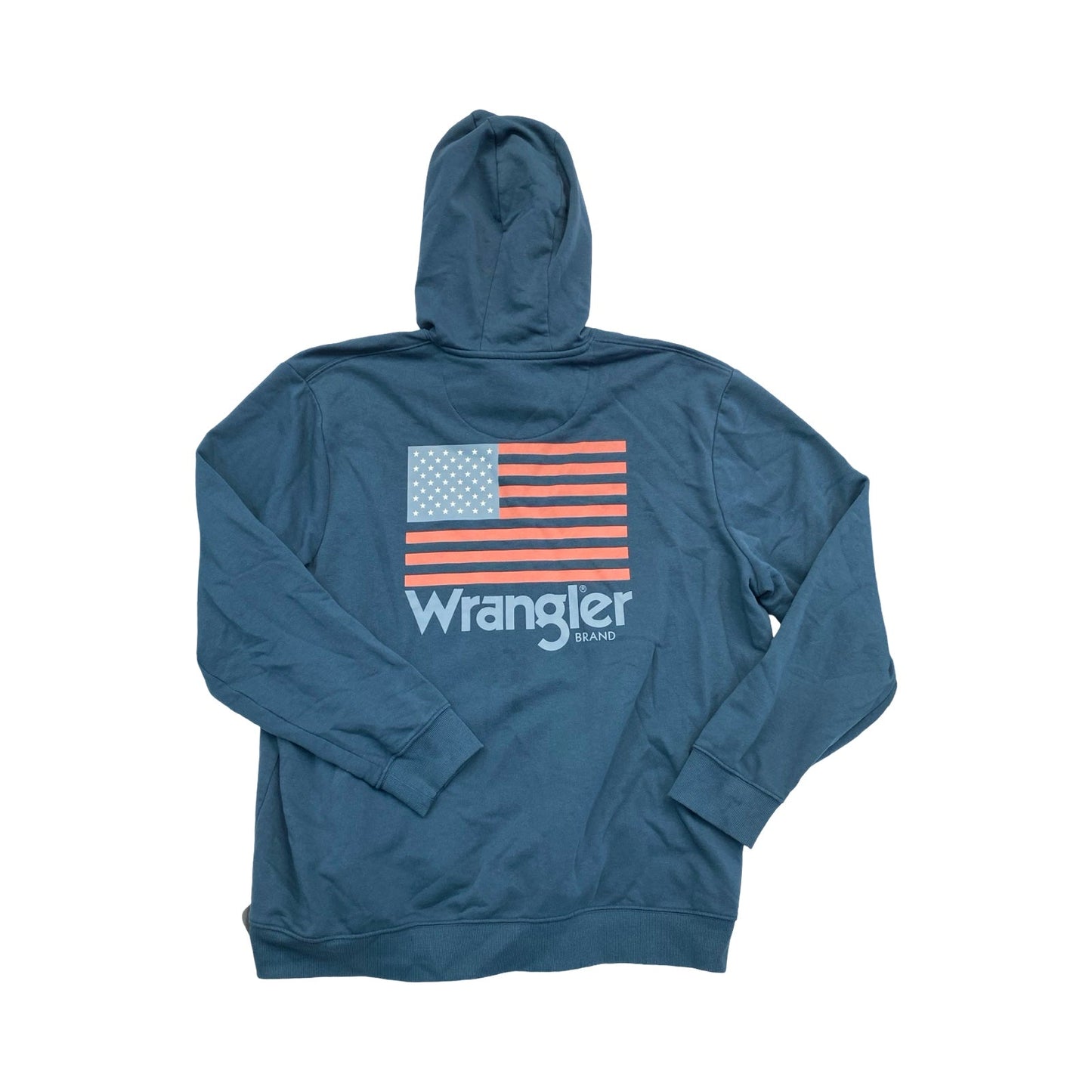 Sweatshirt Hoodie By Wrangler In Blue, Size:Xxl
