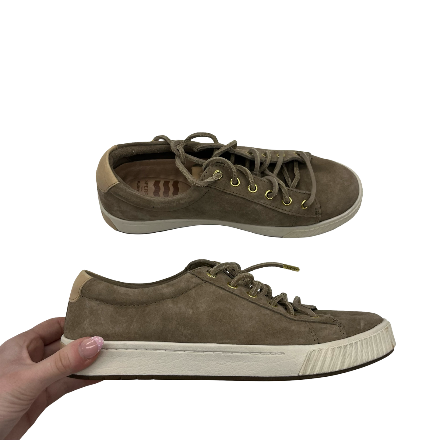 Shoes Sneakers By Sperry In Brown, Size:6.5
