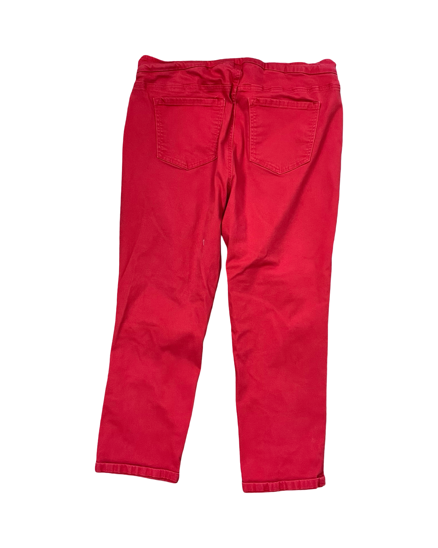Jeans Cropped By West Bound In Red Denim, Size:16