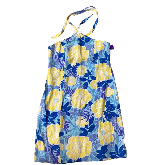Dress Designer By Lilly Pulitzer In Blue & Yellow, Size:M