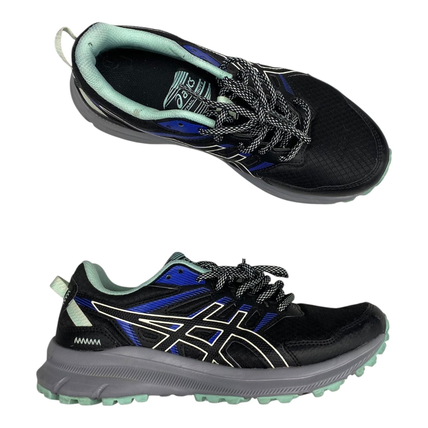 Shoes Athletic By Asics In Black & Green, Size:8