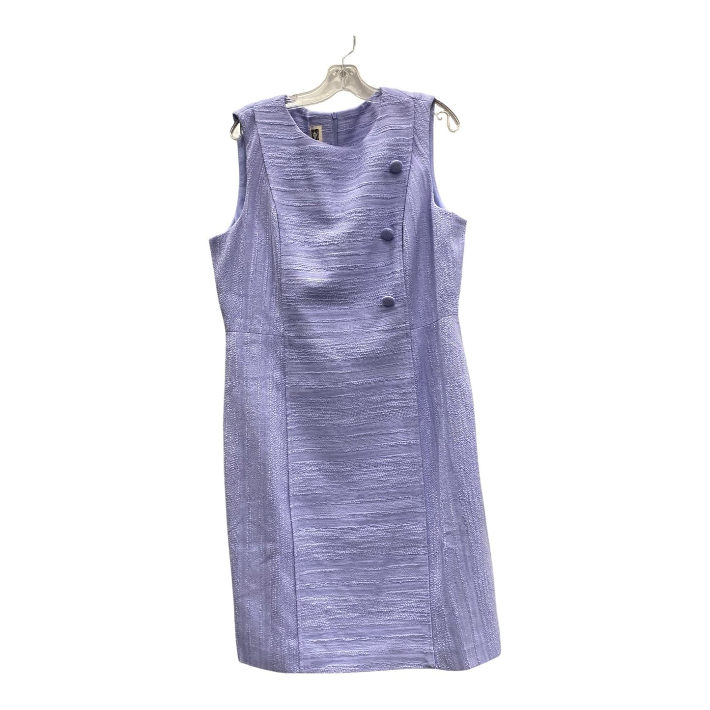 Dress Work By Anne Klein In Purple, Size:Xl