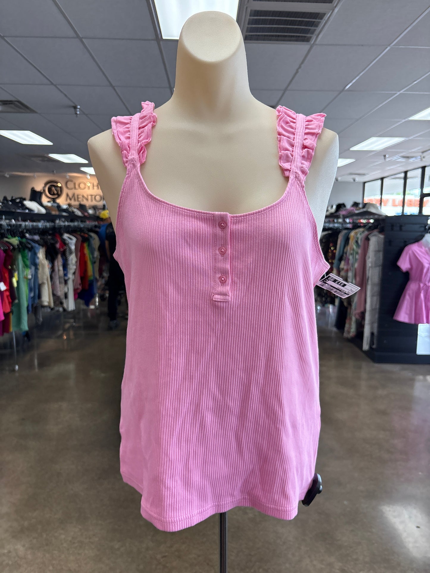 Top Sleeveless By J. Crew In Pink, Size:L