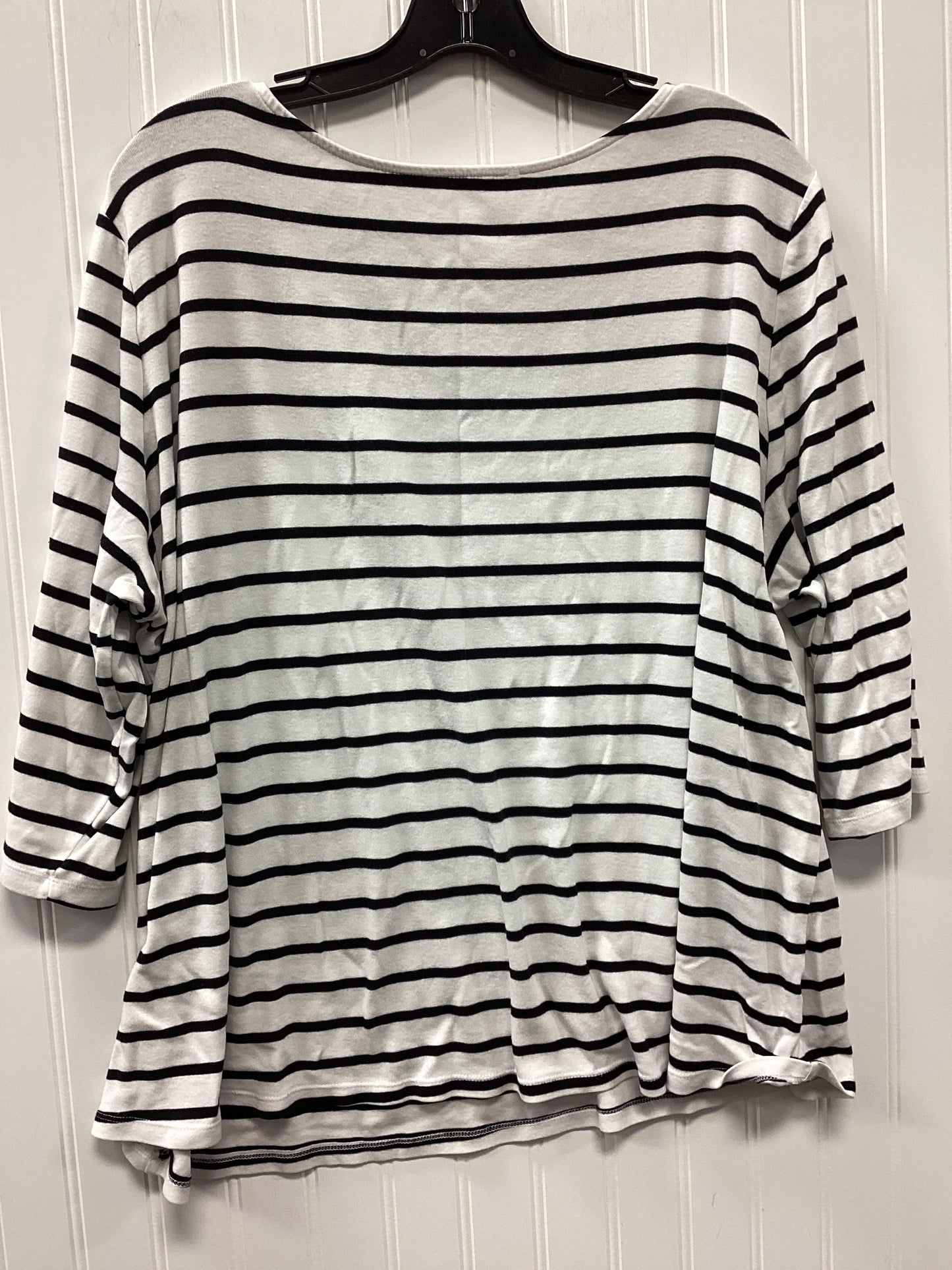 Top Ls By Ava & Viv In White, Size:3X