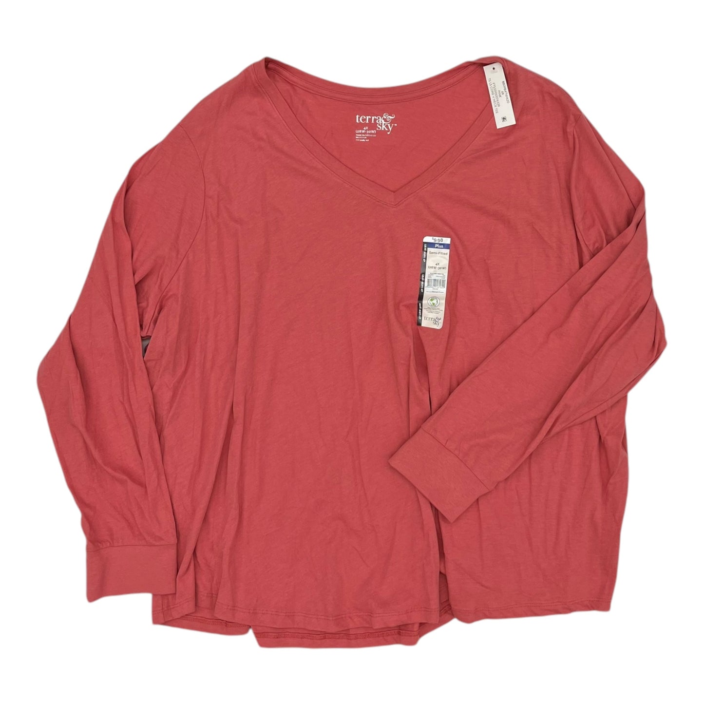 Top Ls By Terra & Sky In Orange, Size:4X