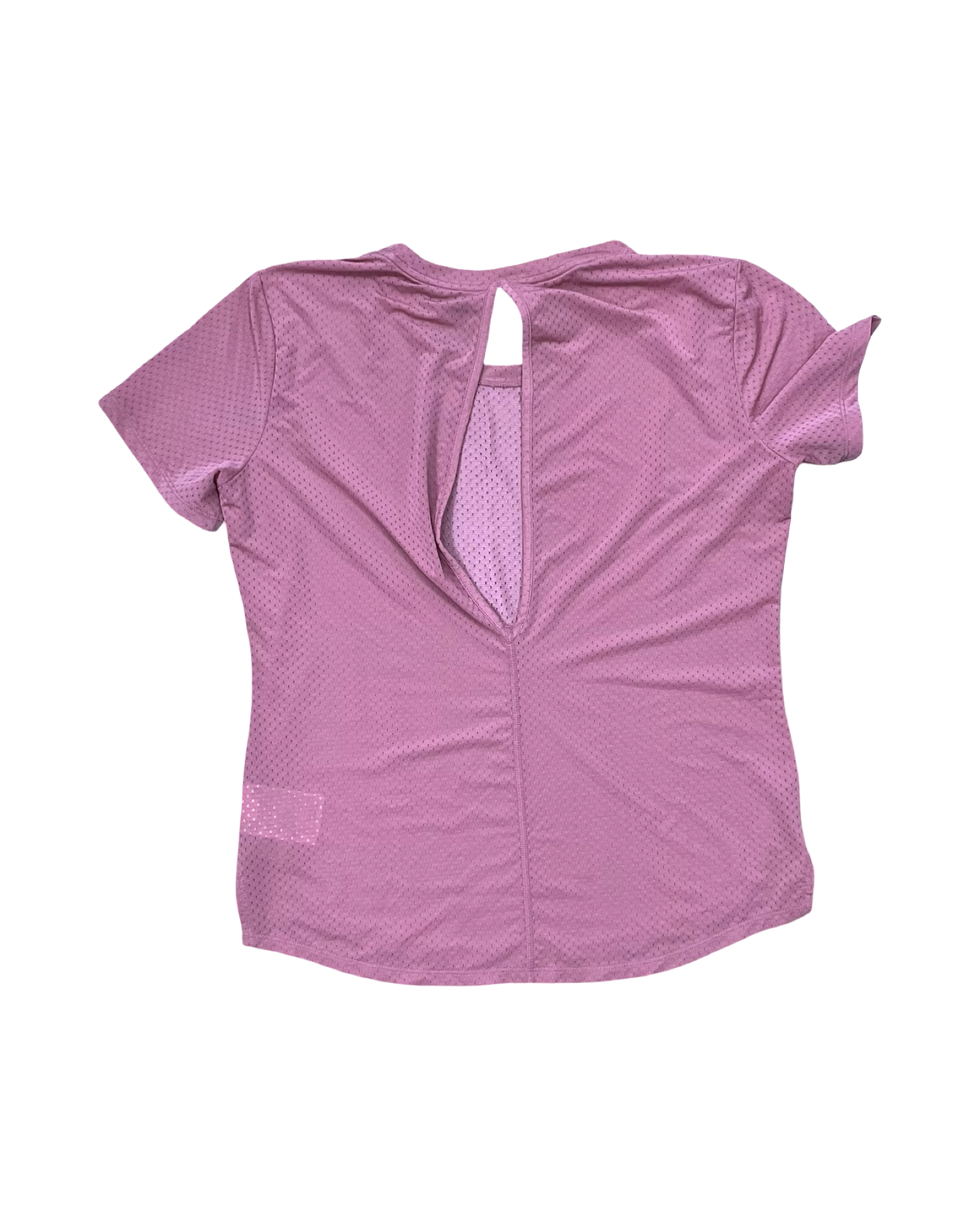 Athletic Top Ss By Nike In Pink, Size:M