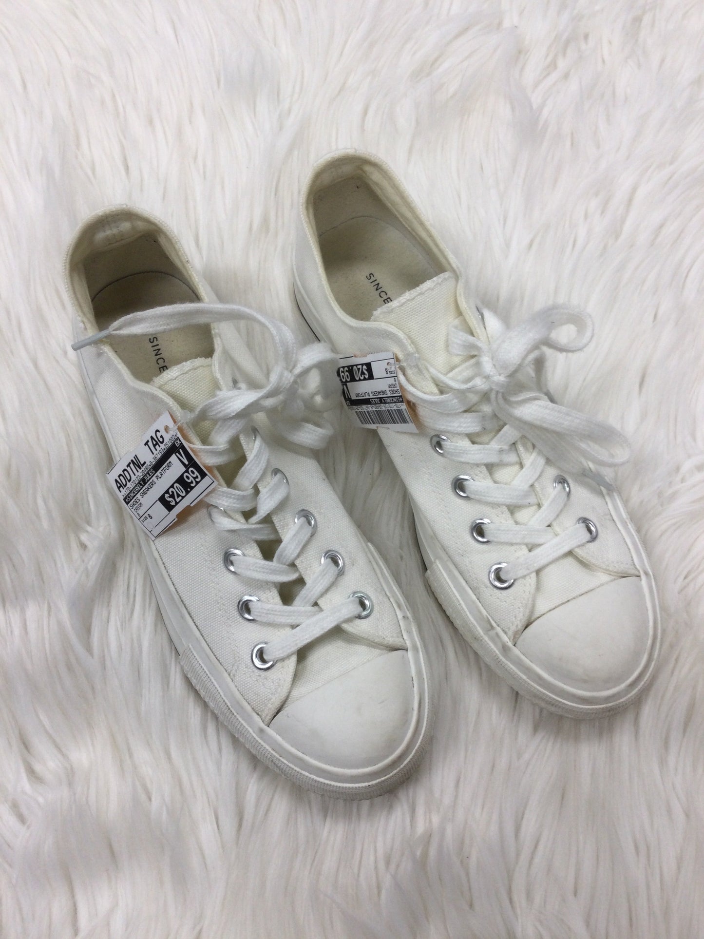 Shoes Sneakers Platform By Sincerely Jules In Cream, Size:8