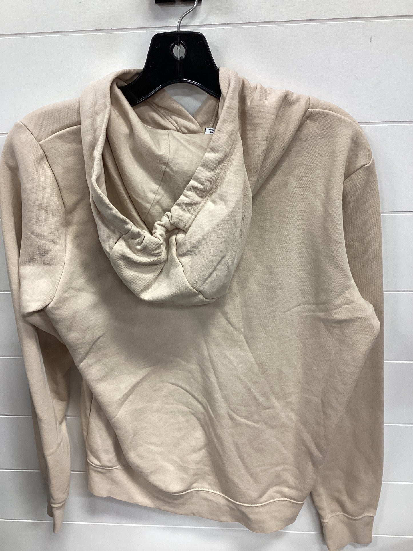 Athletic Sweatshirt Hoodie By Nike Apparel In Beige, Size:S