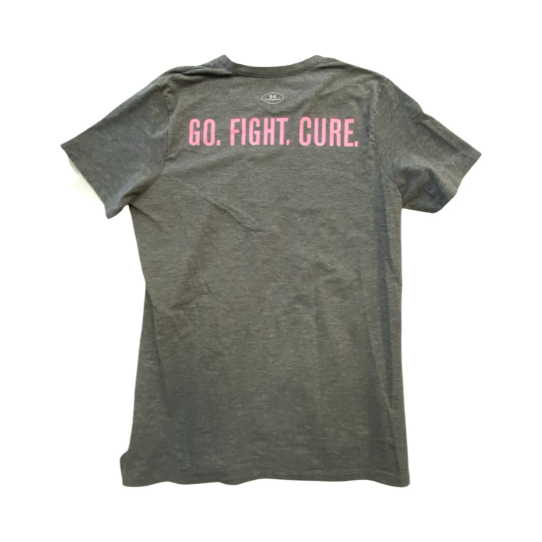 Top Ss By Under Armour In Grey & Pink, Size:M