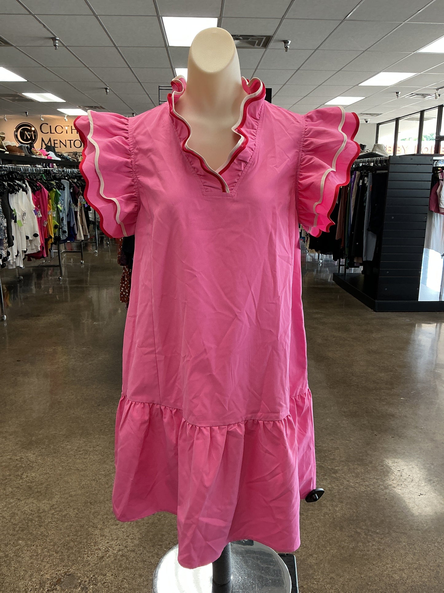 Dress Casual Short By Clothes Mentor In Pink, Size:M