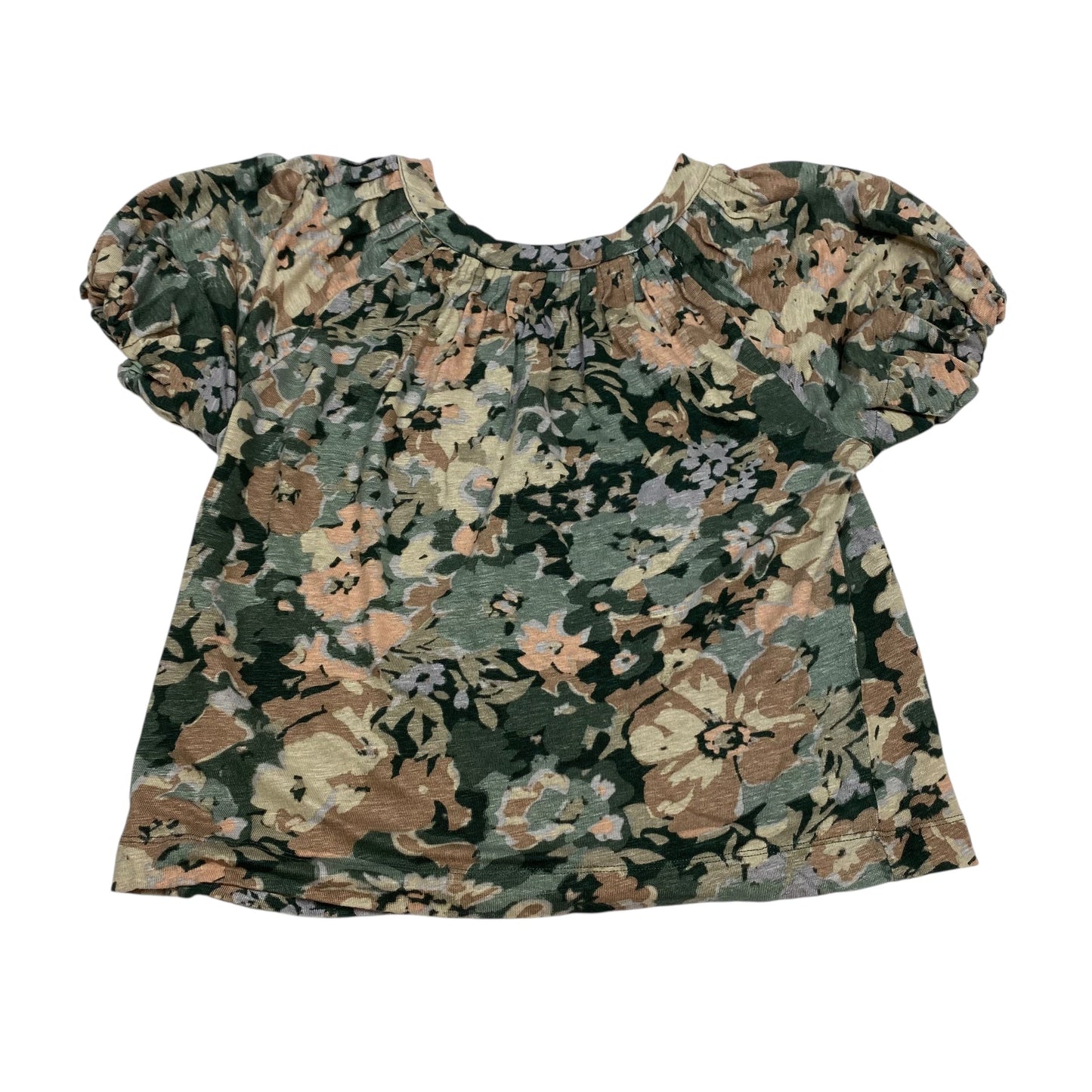 Top Ss By Maeve In Green & Pink, Size:Xsp