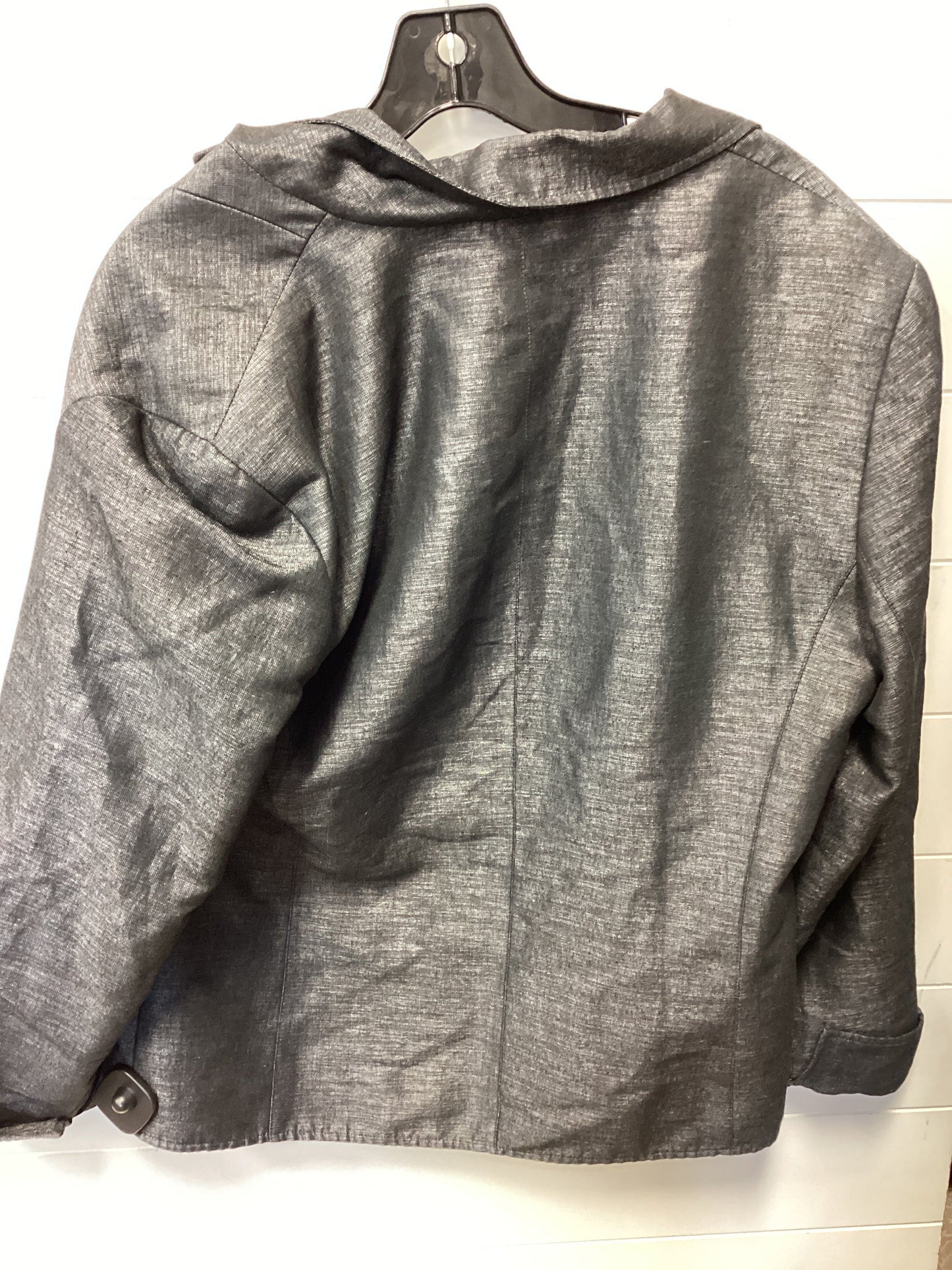 Blazer Designer By Lafayette 148 In Grey, Size:16