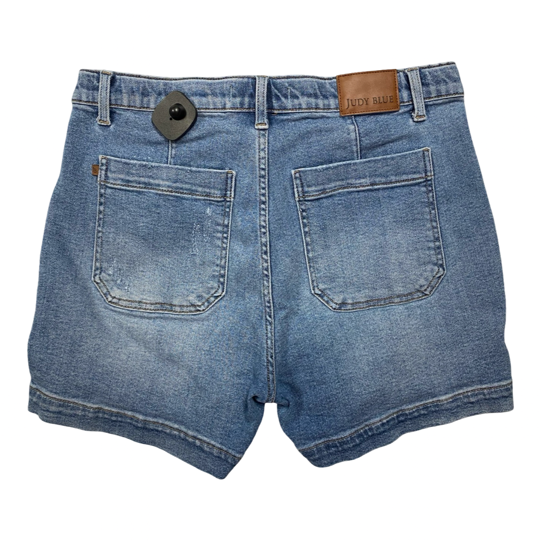 Shorts By Judy Blue In Blue Denim, Size:Xl