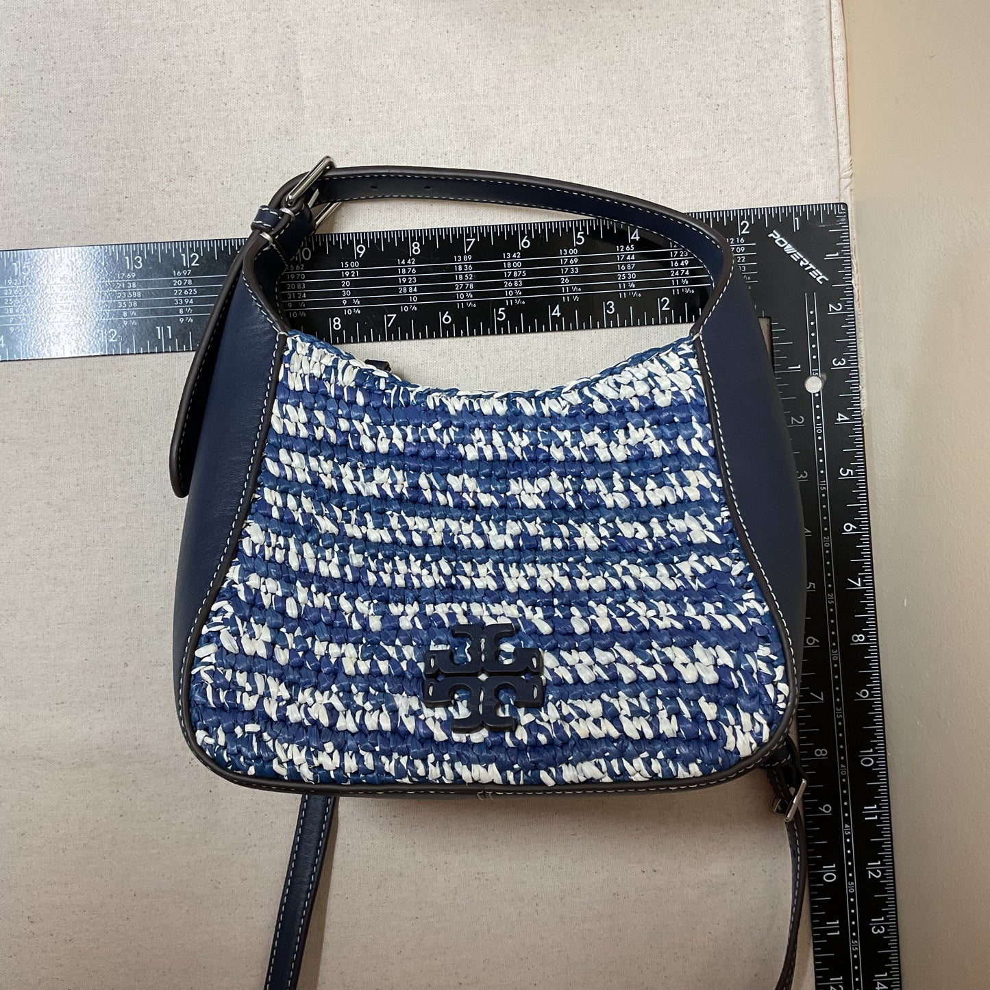 Handbag Designer By Tory Burch In Navy, Size:Small