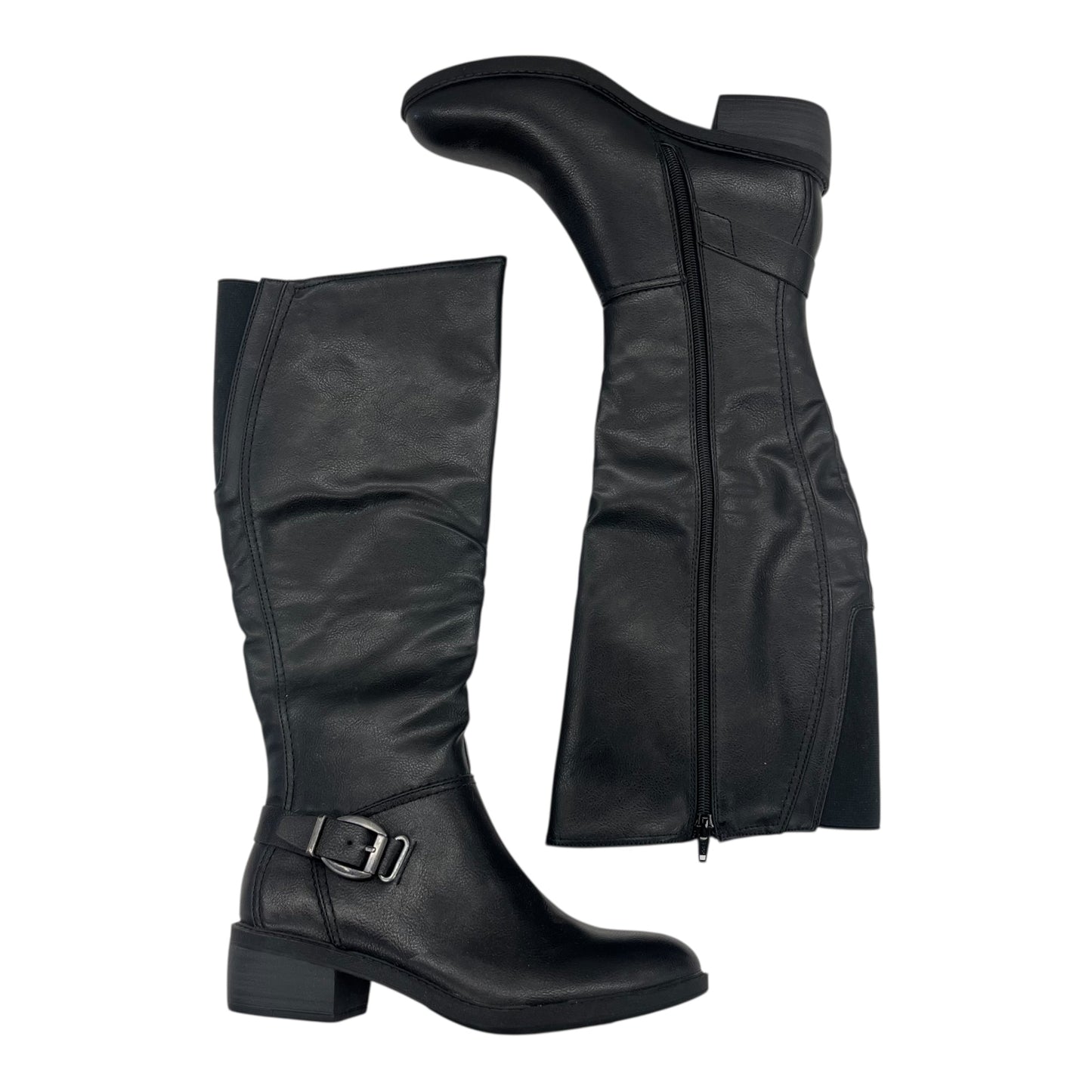 Boots Knee Heels By Bare Traps In Black, Size:7