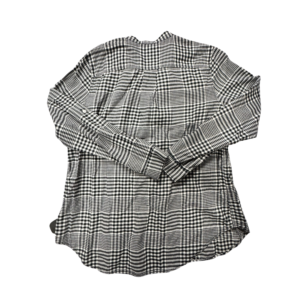 Top Ls By Lands End In Black & White, Size:14