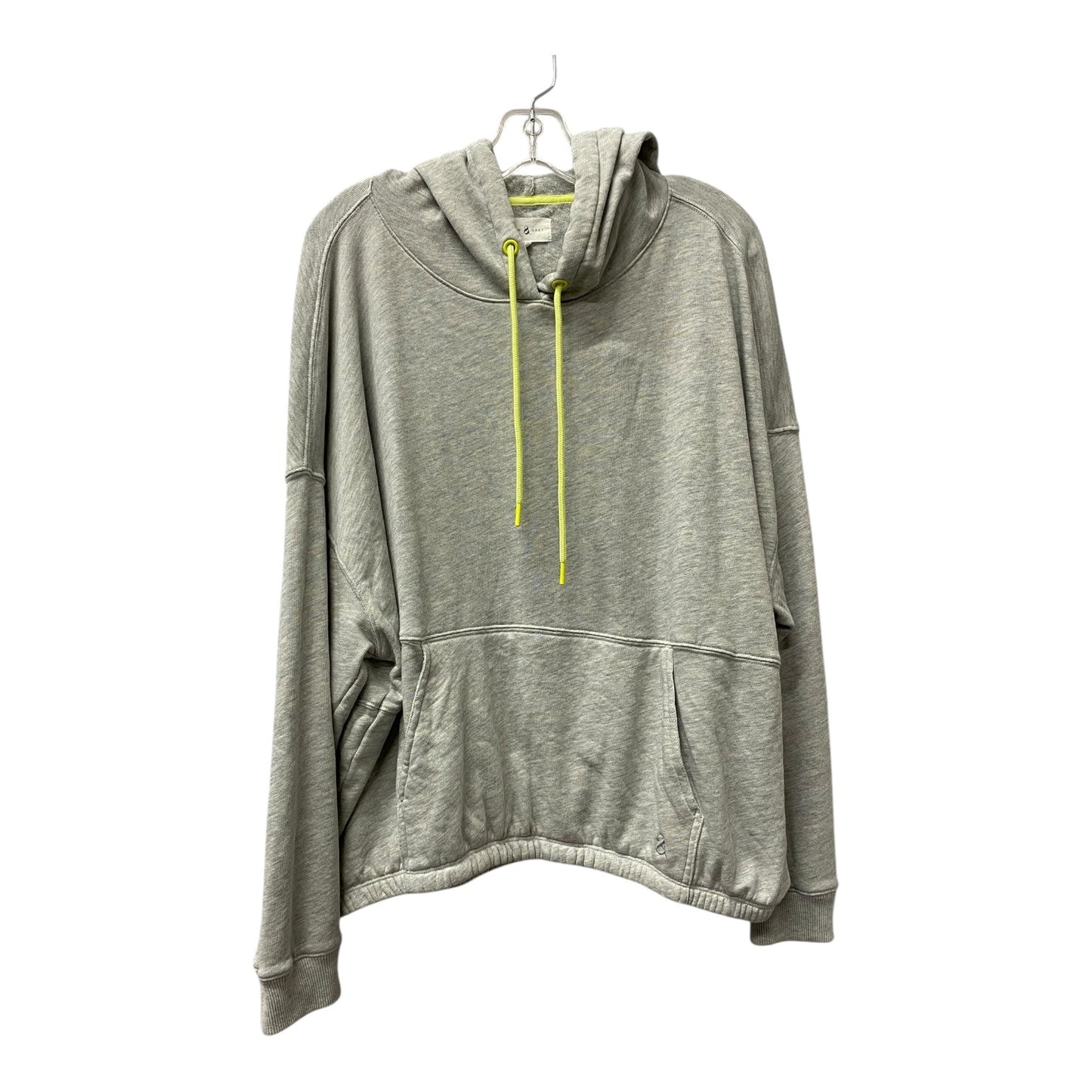 Sweatshirt Hoodie By Lou And Grey In Grey, Size:1X