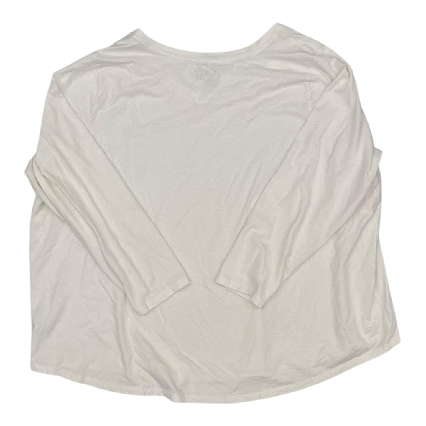 Top Ls By Terra & Sky In Cream, Size:4X