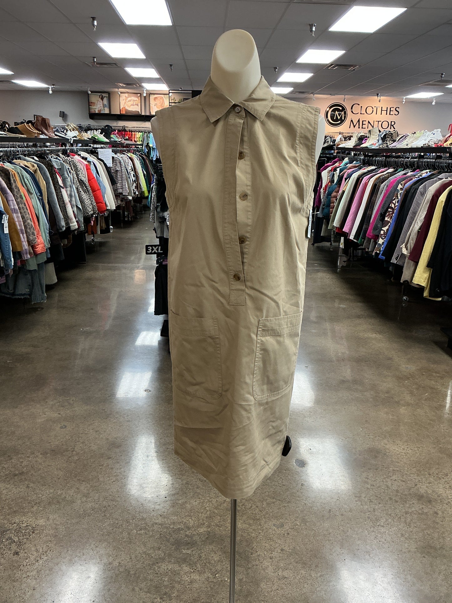 Dress Work By Drew In Tan, Size:Xs