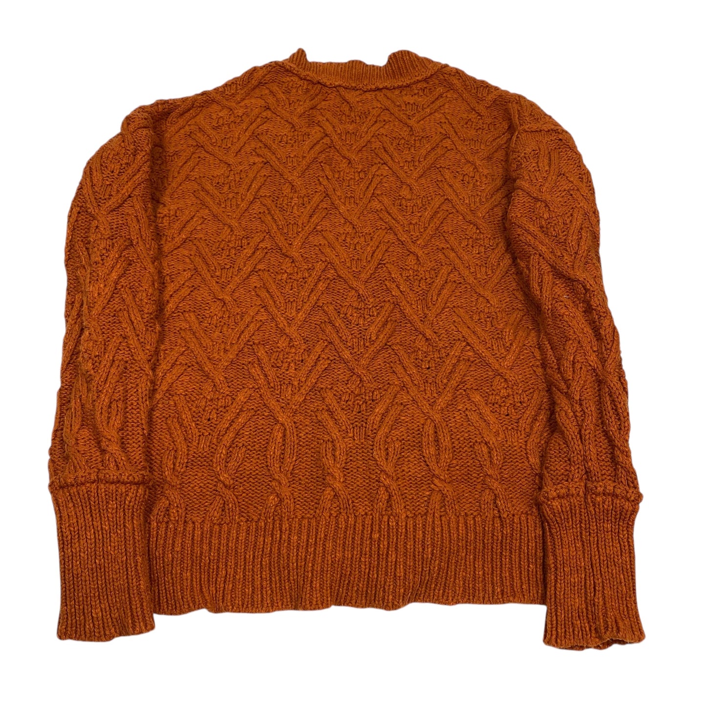 Sweater Cardigan By Free People In Orange, Size:Xs