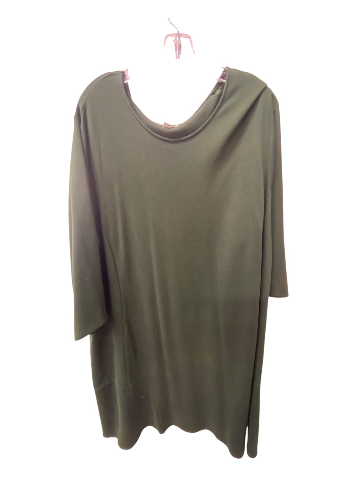 Dress Casual Midi By J. Jill In Green, Size:4X