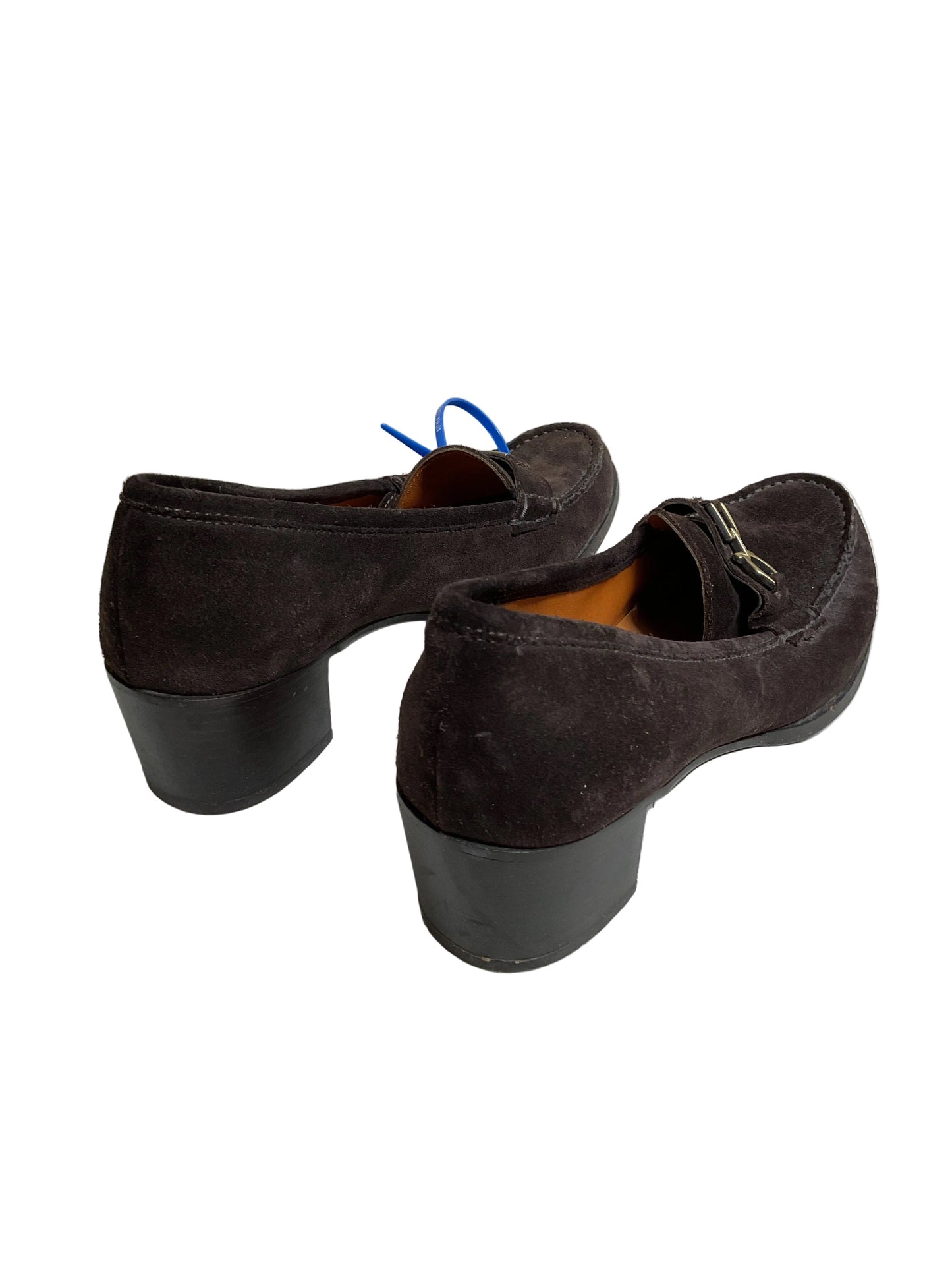Shoes Luxury Designer By Ferragamo In Brown, Size:9