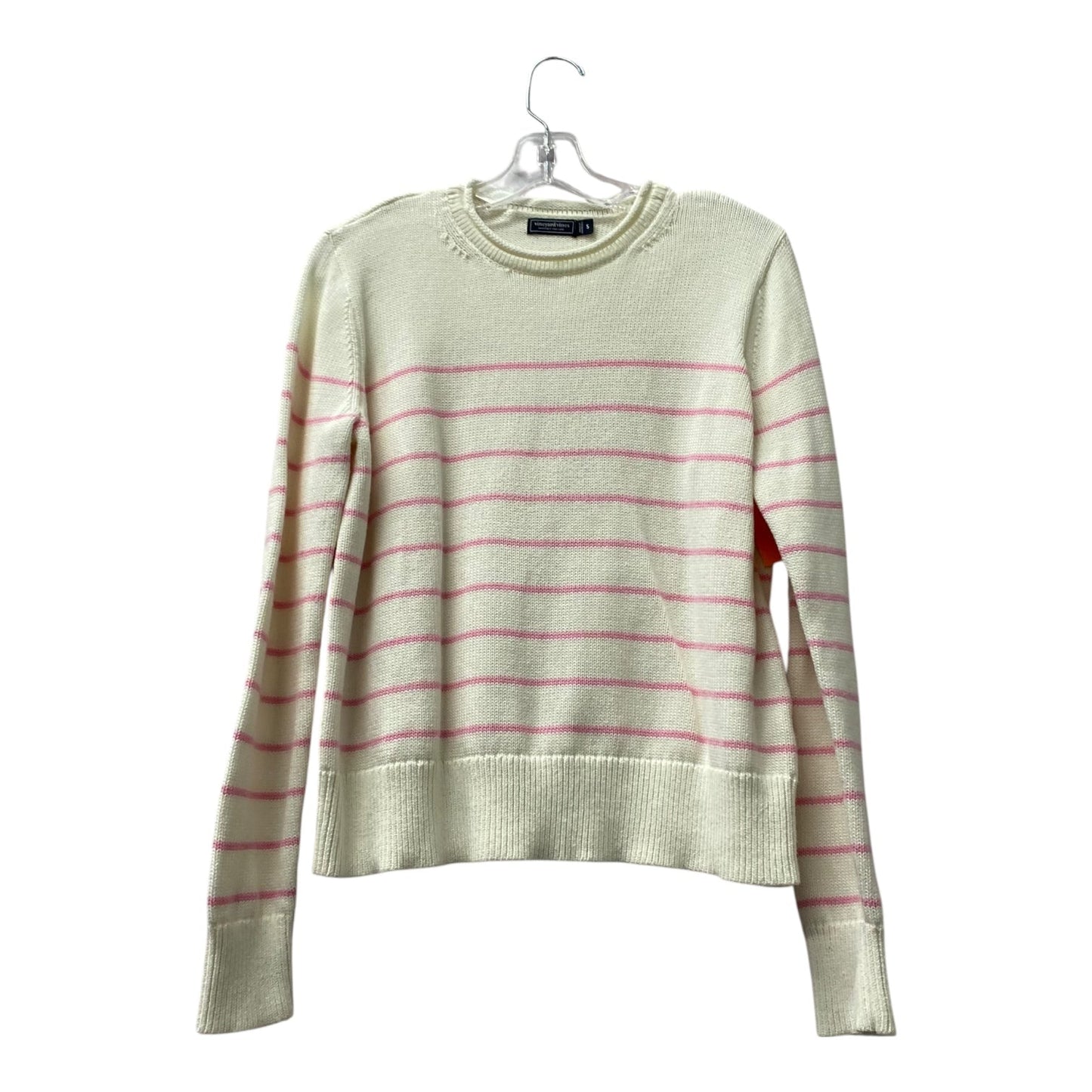 Sweater By Vineyard Vines In Cream & Pink, Size:S