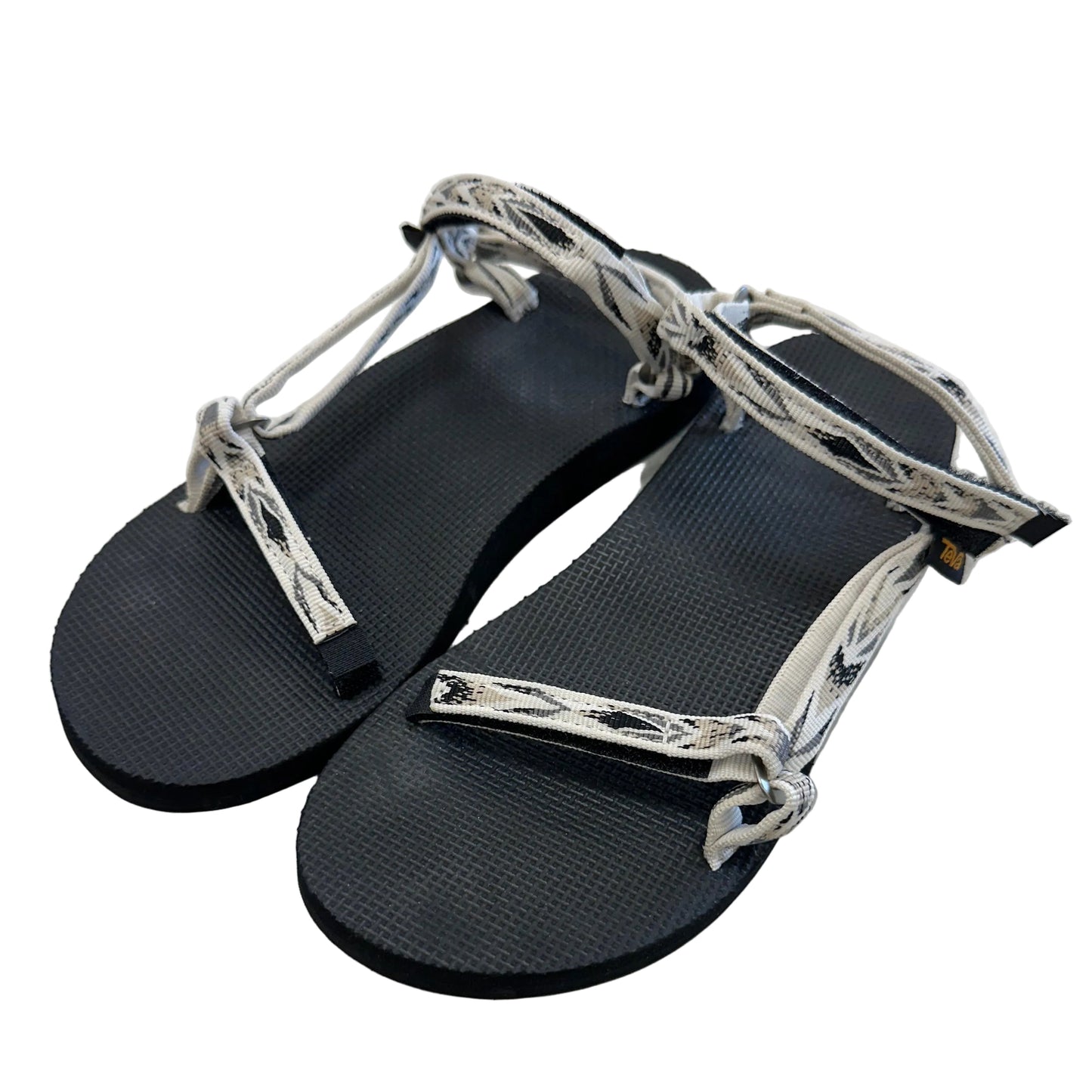 Sandals Flats By Teva In Black & White, Size:7