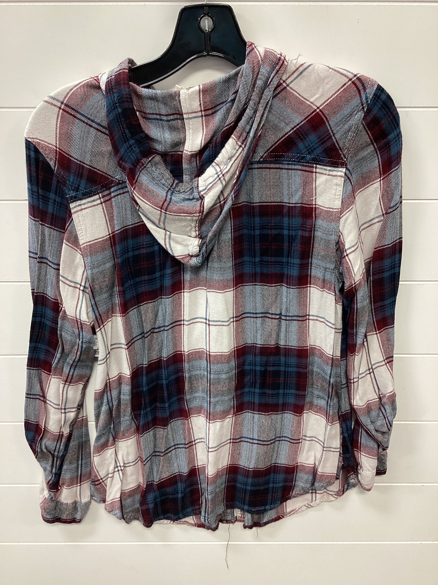 Top Ls By Maurices In Plaid Pattern, Size:L