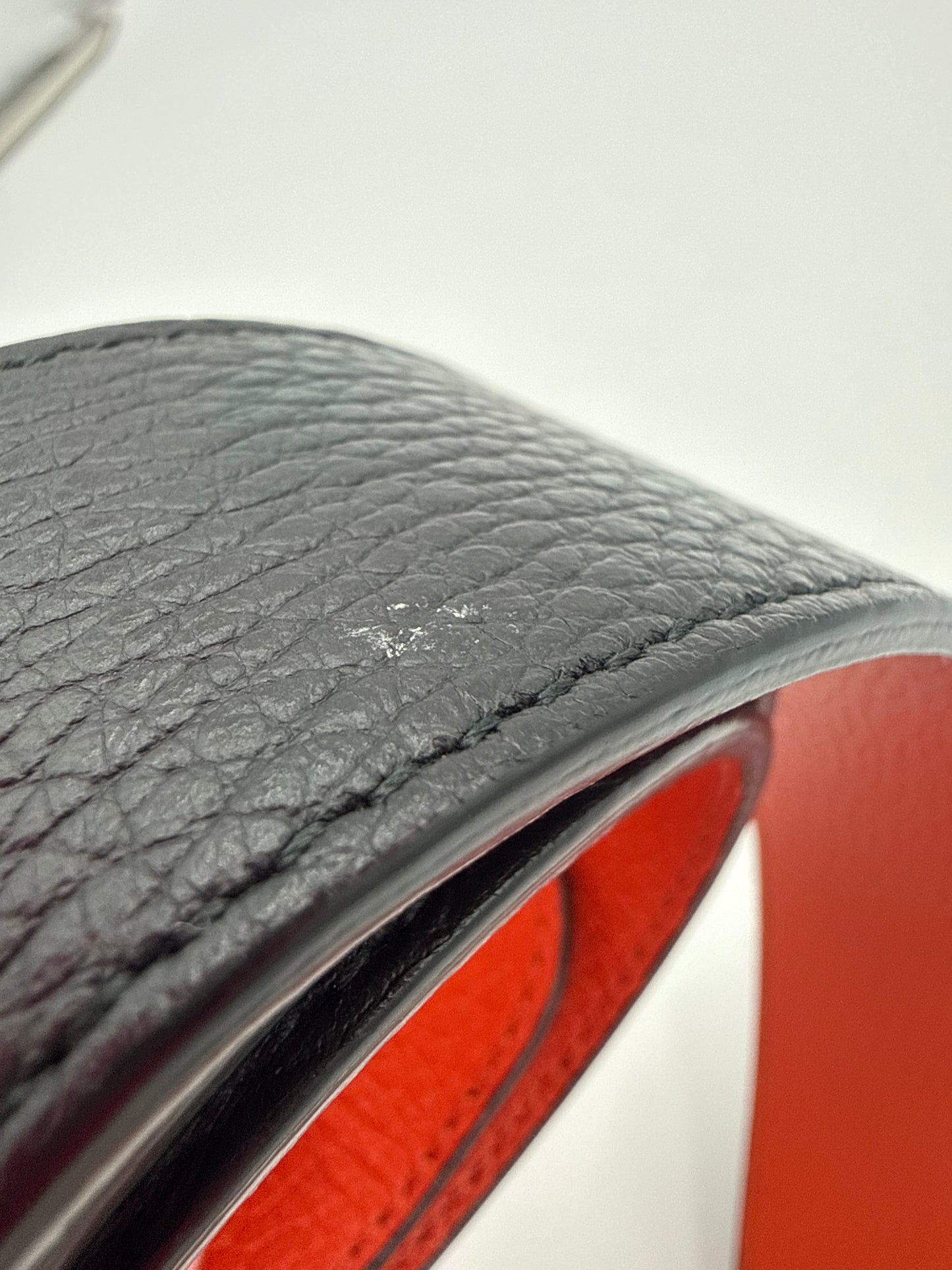 Belt Luxury Designer By Gucci In Black & Orange