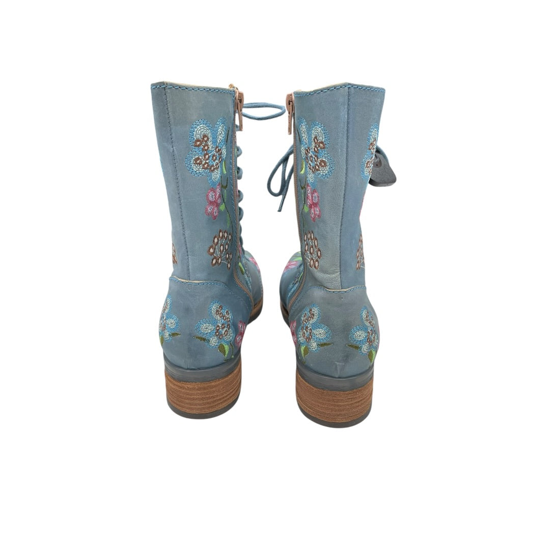Boots Combat By BRAKO In Floral Print, Size:10.5