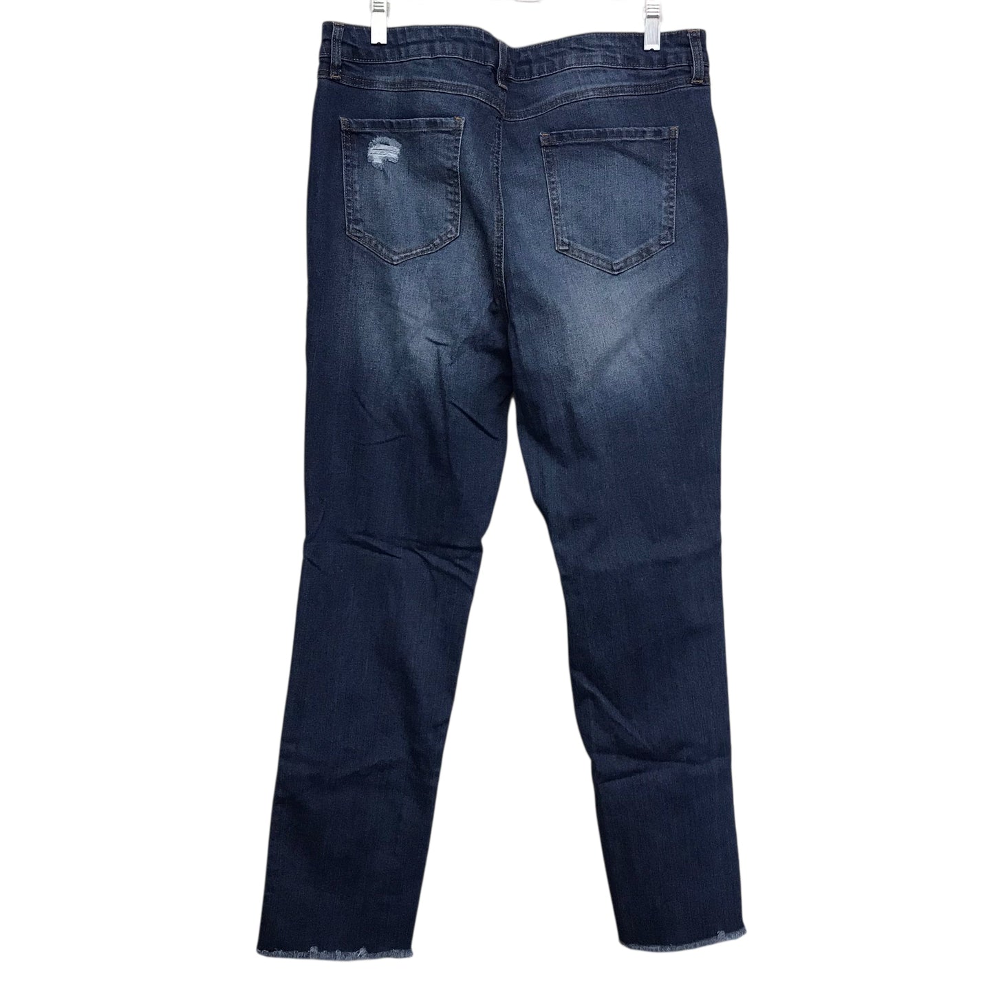 Jeans Straight By D Jeans In Blue Denim, Size:16