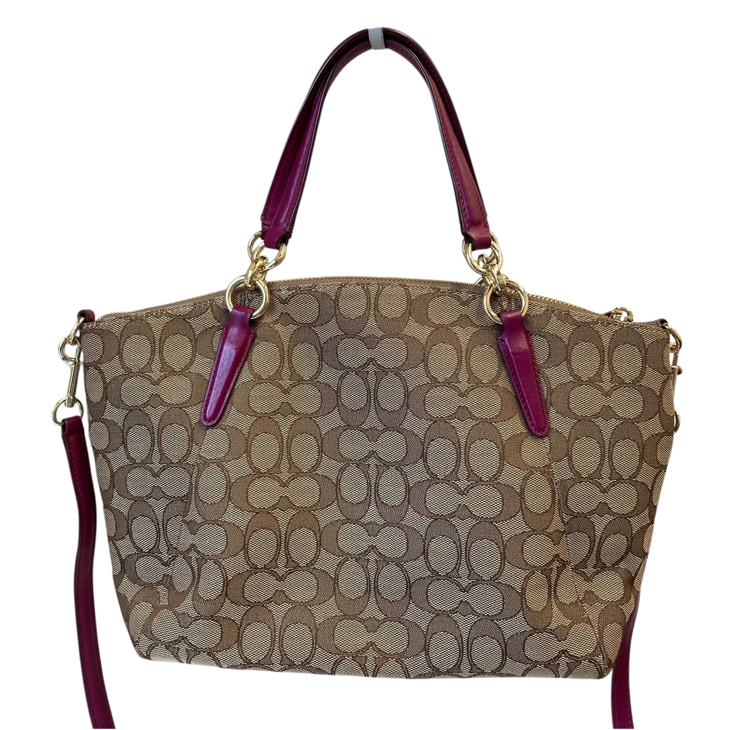 Handbag Designer By Coach In Brown, Size:Medium