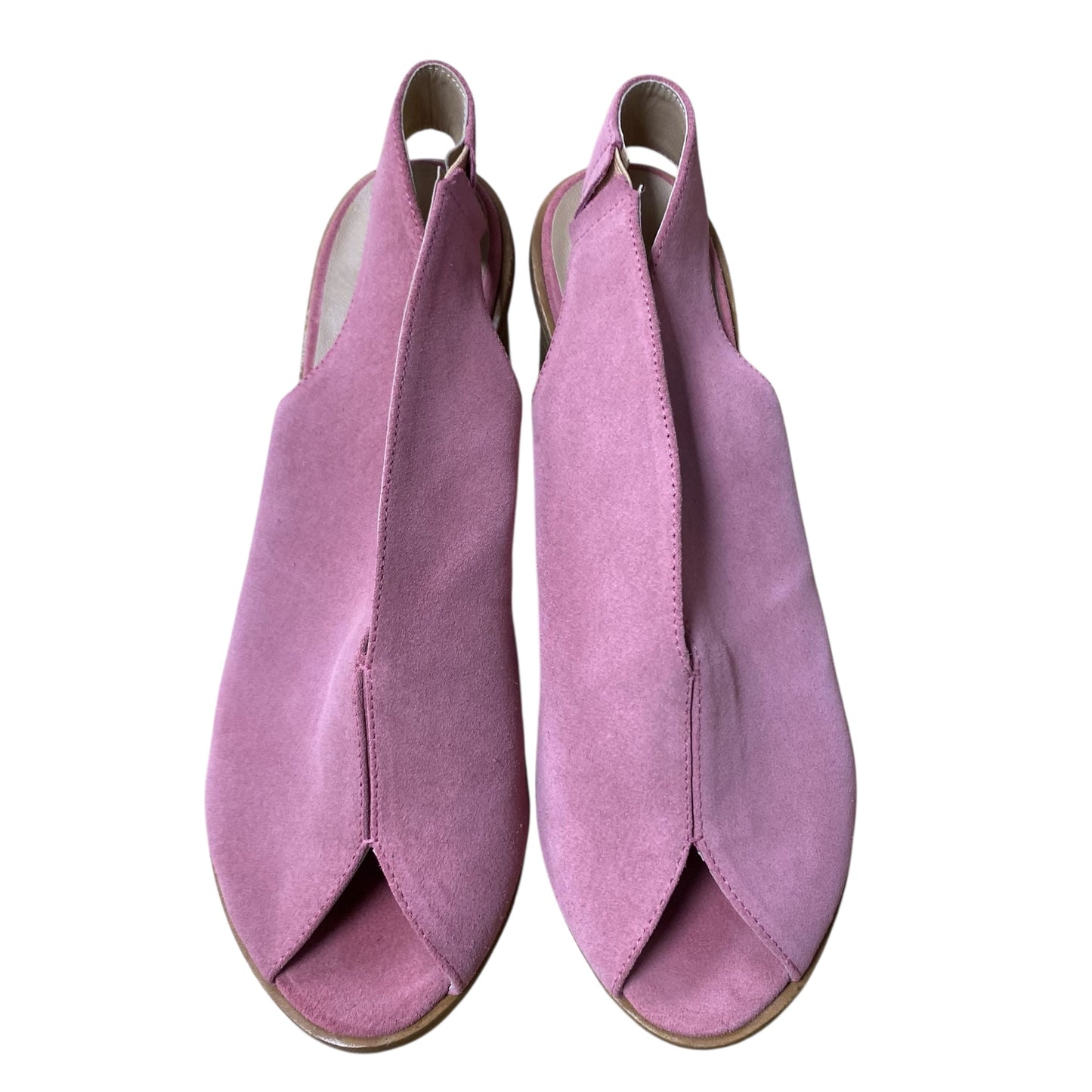 Sandals Heels Block By Anthropologie In Pink, Size:9.5