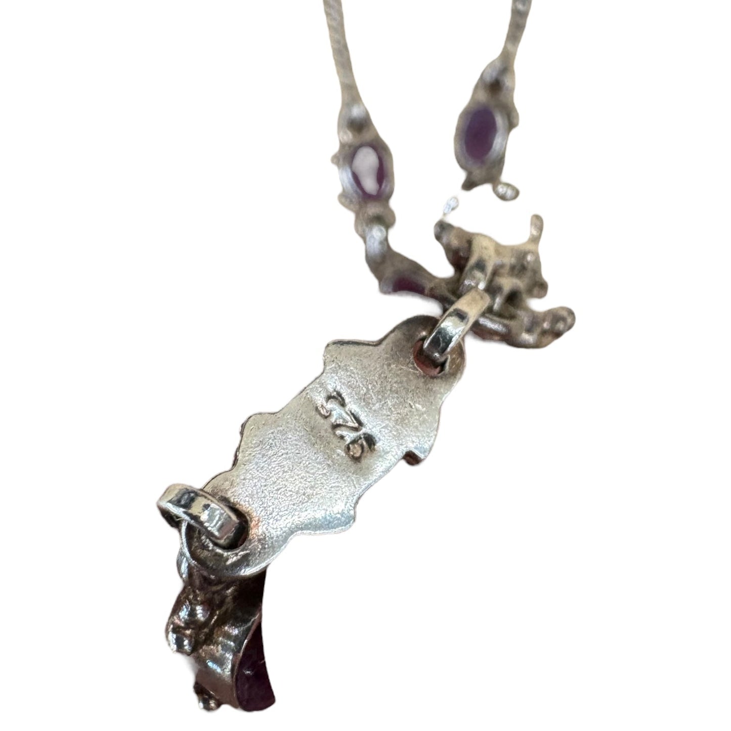 Necklace Sterling Silver By Clothes Mentor In Purple