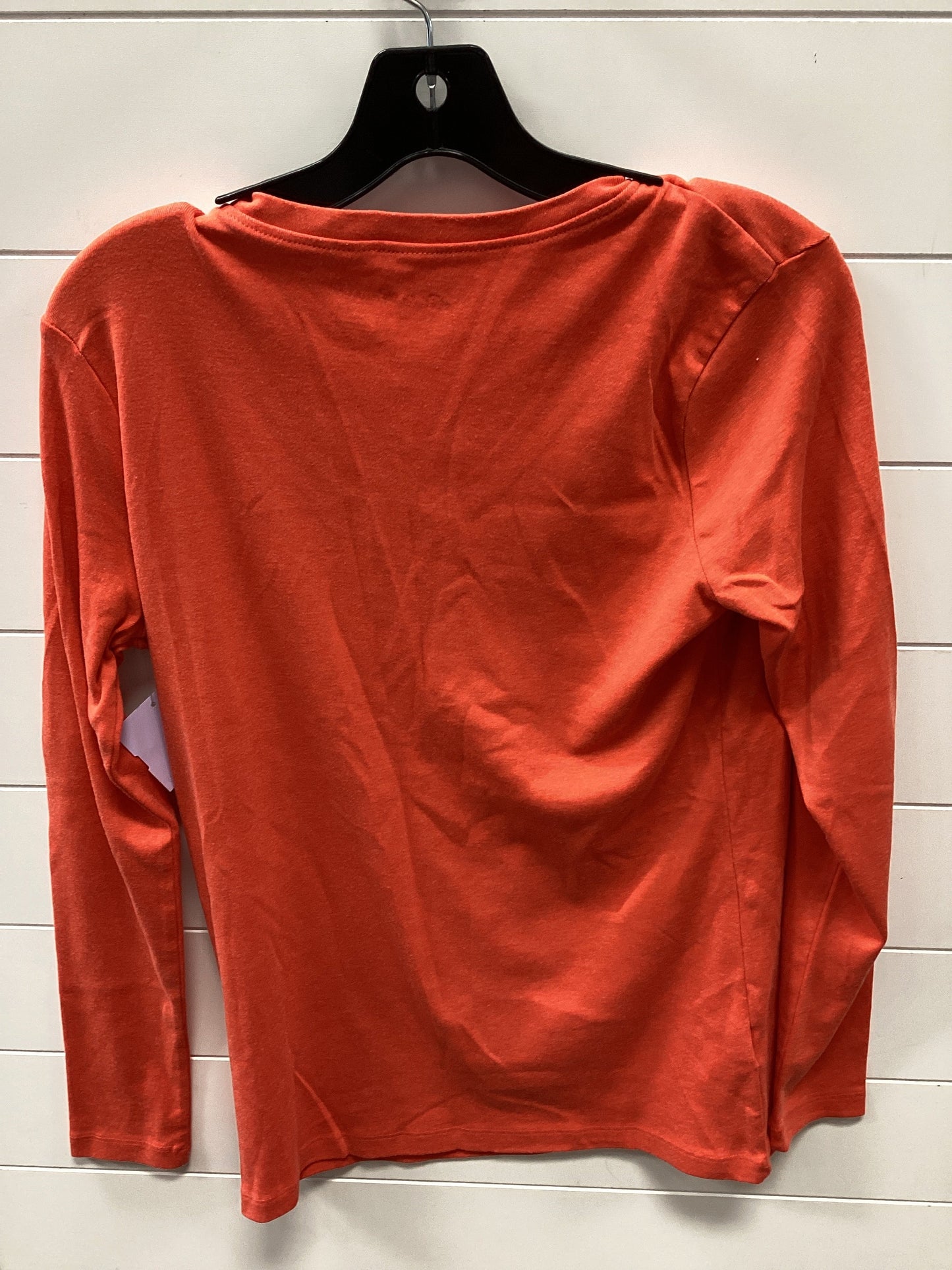 Top Ls Basic By Eddie Bauer In Orange, Size:XL