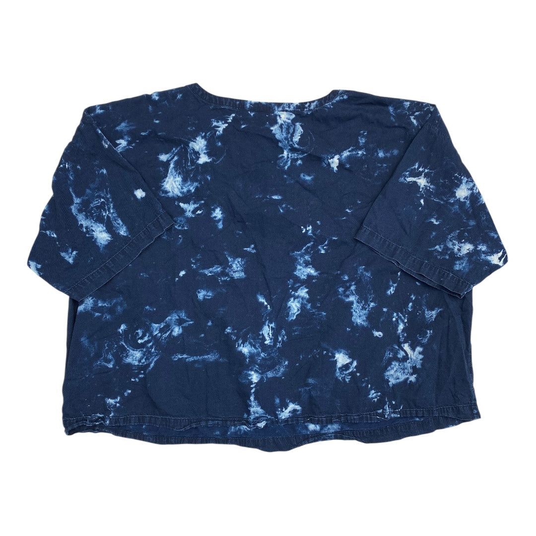 Top Ss By Pure Jill In Blue, Size:2X