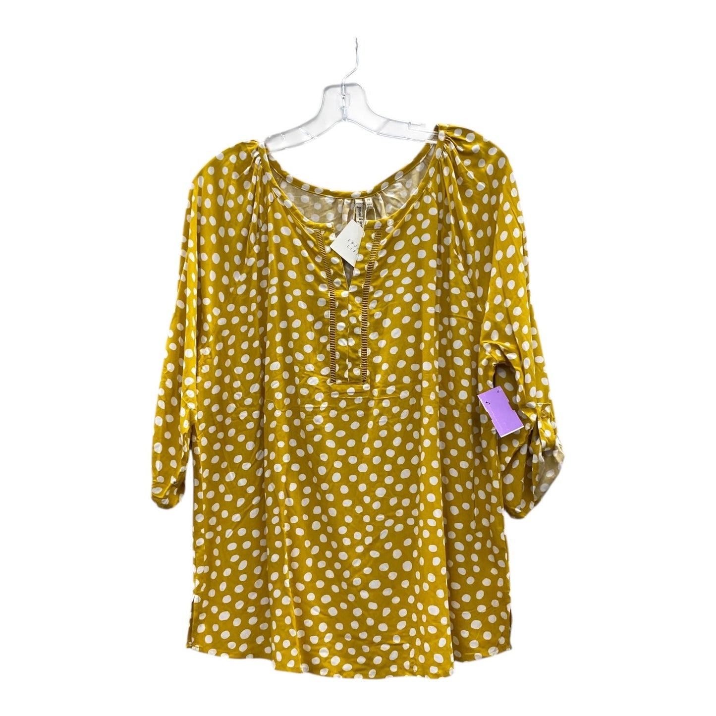 Top Ls By Grand And Greene In Yellow, Size:M