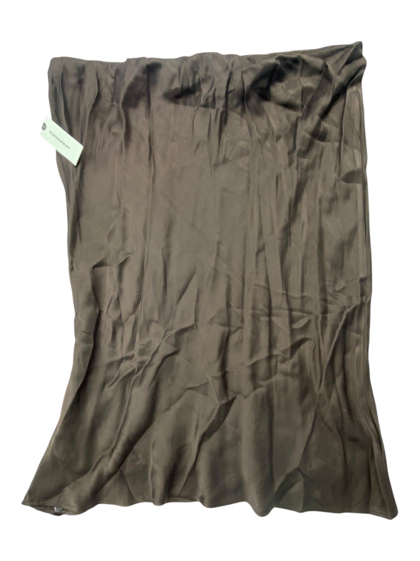 Skirt Midi By Anthropologie In Brown, Size:L