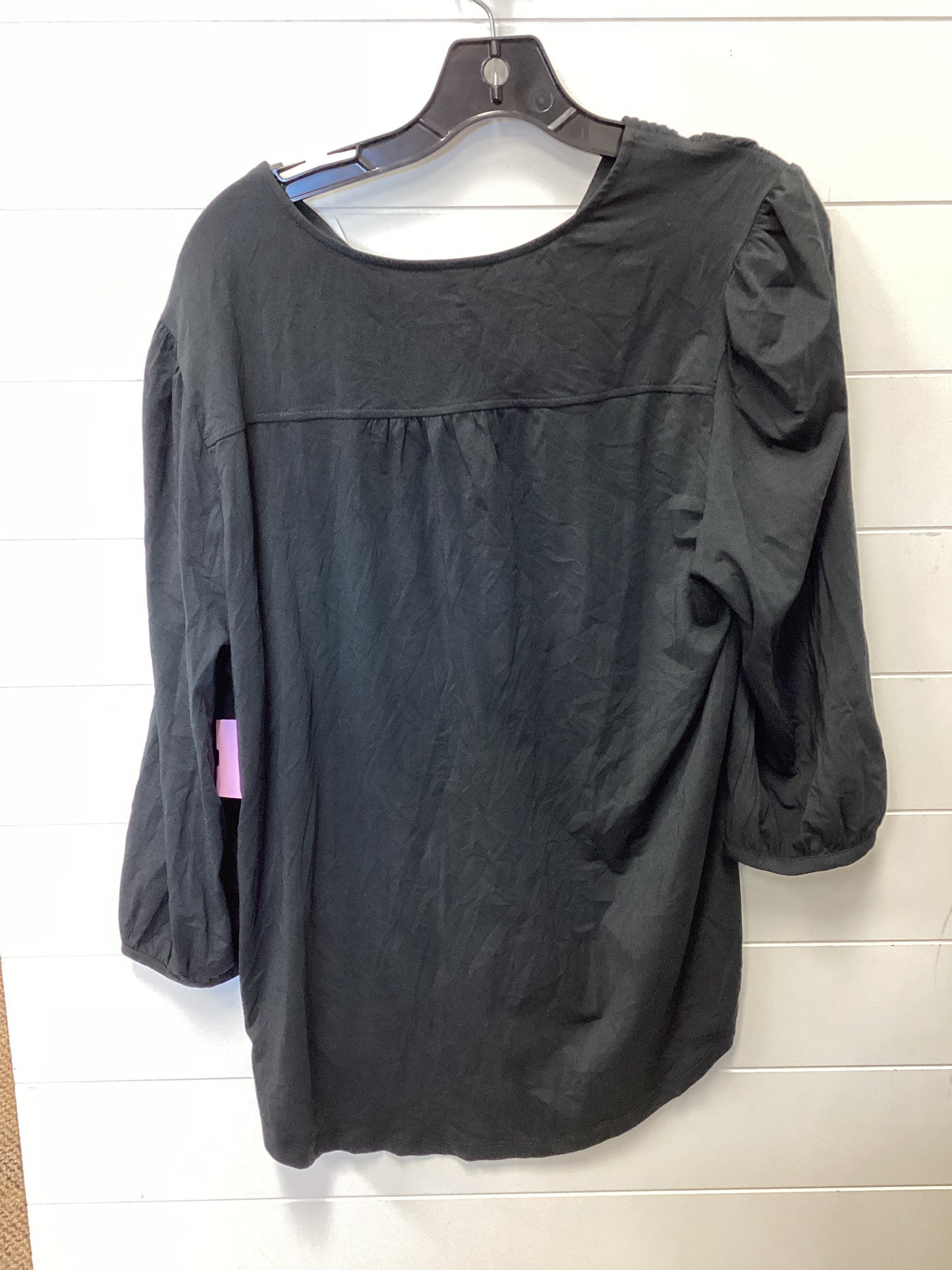 Top Ls By Lands End In Black, Size:Xl