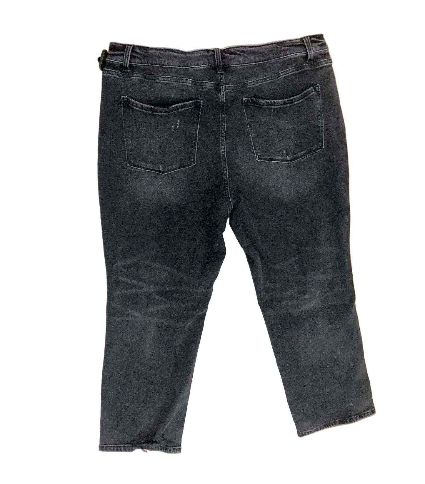 Jeans Cropped By Flying Monkey In Black, Size:22