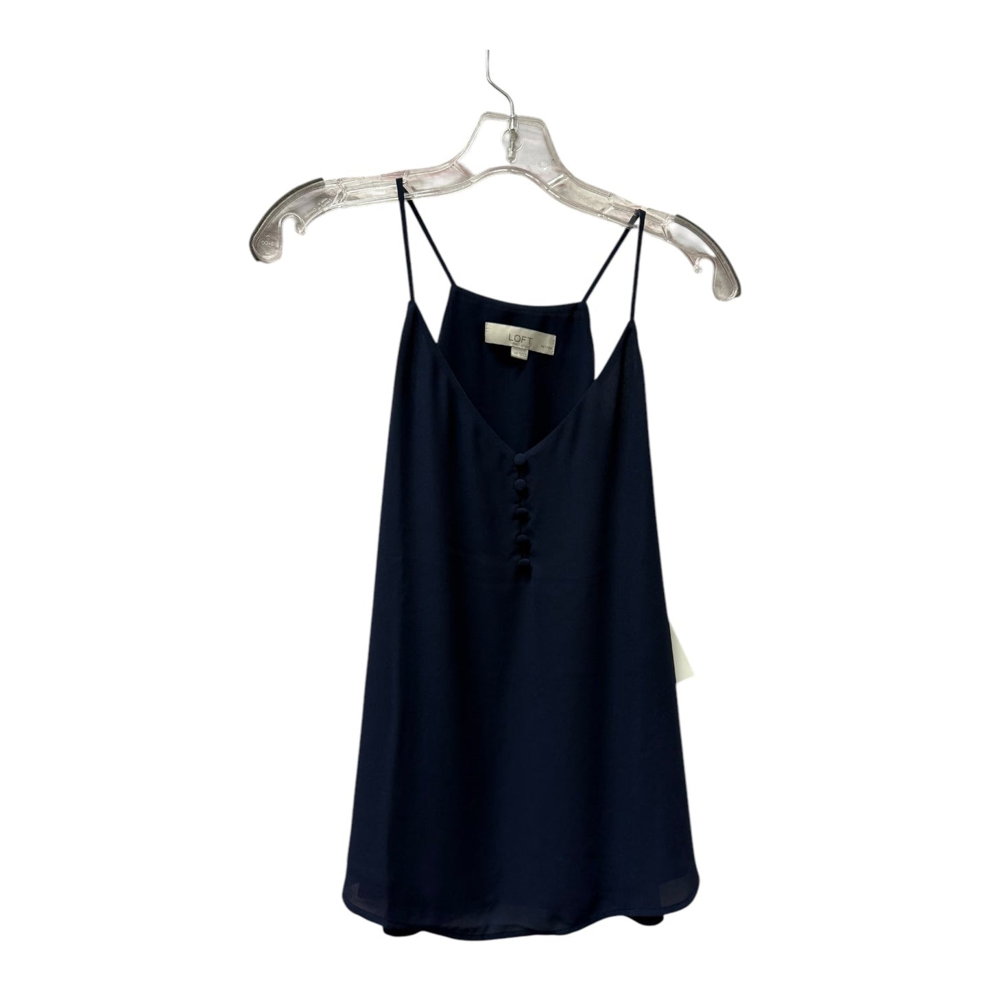 Top Sleeveless By Loft In Navy, Size:Mp