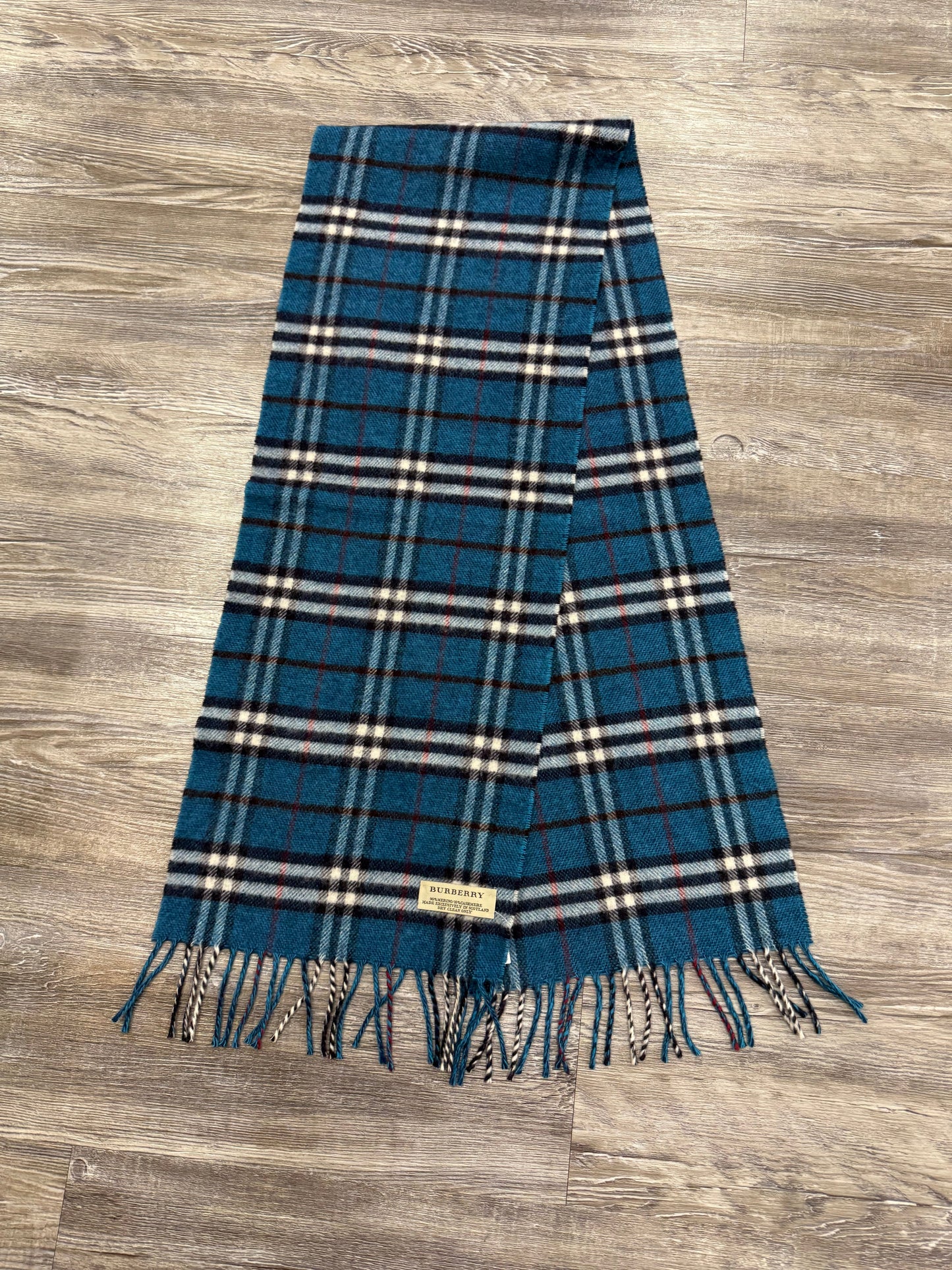 Scarf Luxury Designer By Burberry In Plaid Pattern
