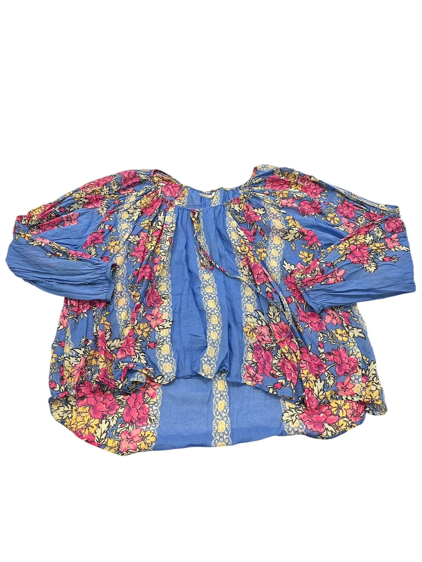 Top Ls By Free People In Blue & Pink, Size:Xl