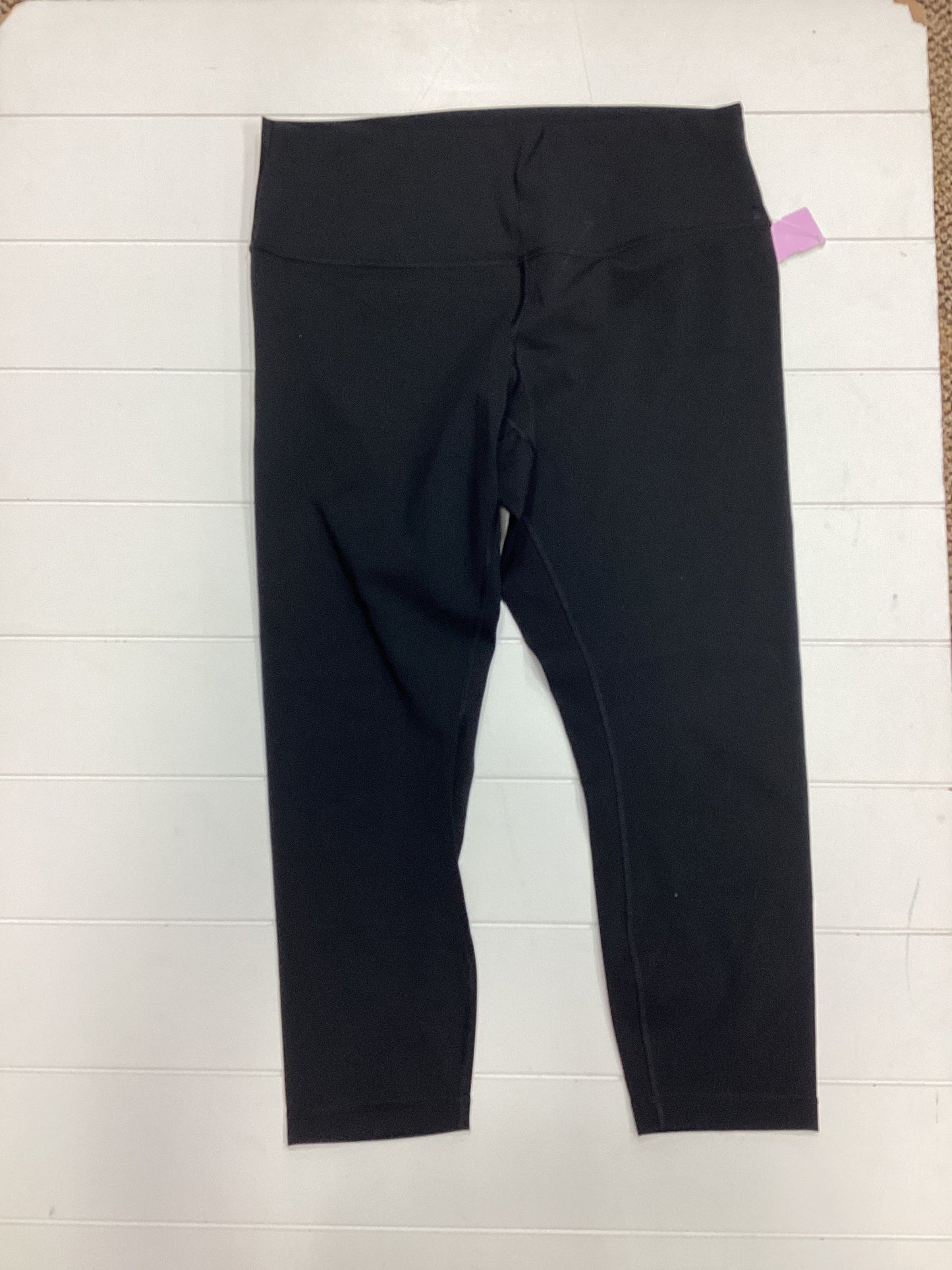 Athletic Leggings Capris By Lululemon In Black, Size:14