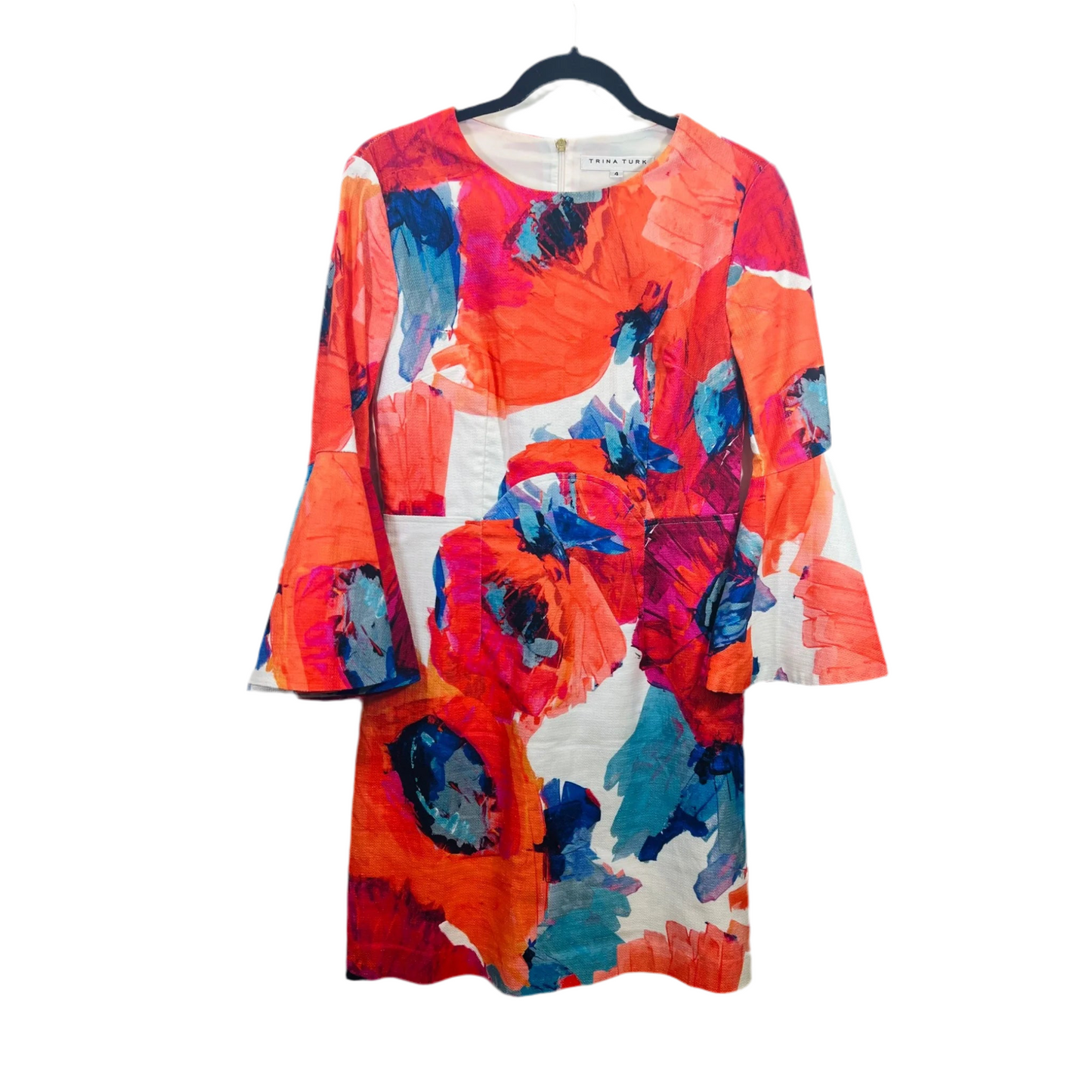 Dress Designer By Trina Turk In Orange & Pink, Size: S