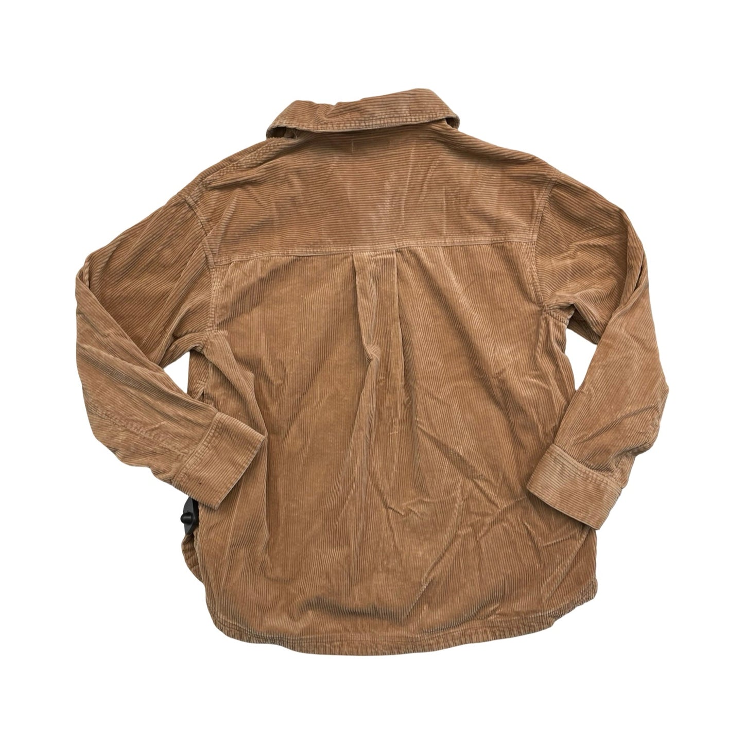 Jacket Shirt By Madewell In Tan, Size:M