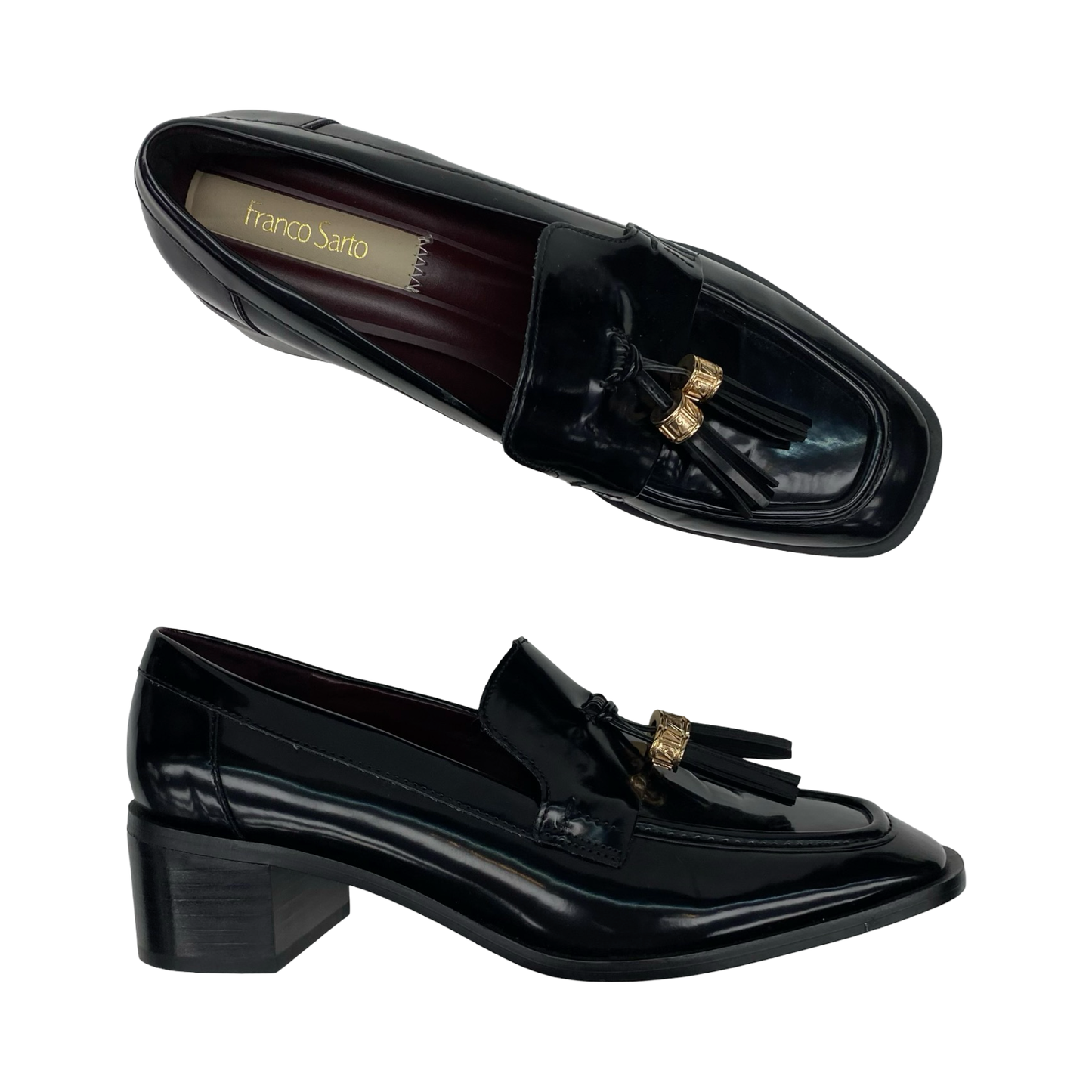 Shoes Heels Block By Franco Sarto In Black, Size:8